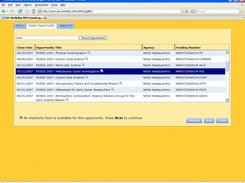 selecting an opportunity in FormFiller