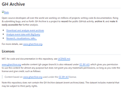 GH Archive Screenshot 1