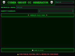Ghost CC Generator  Screenshot 2