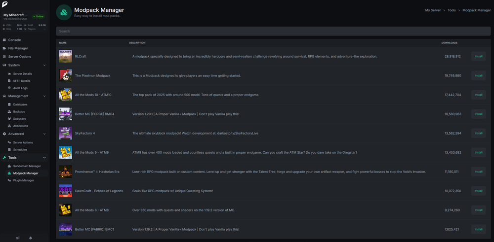 GhostCap Modpack Manager
