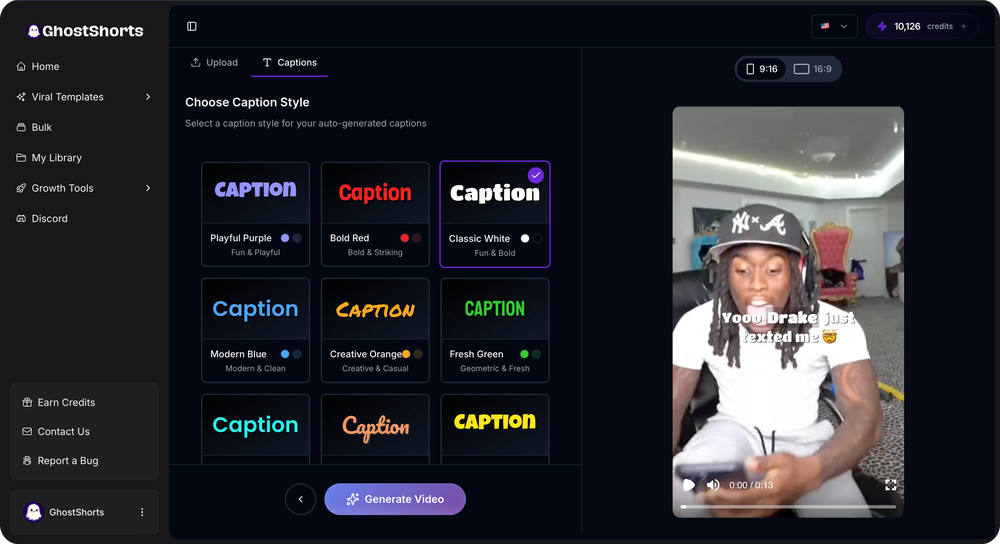 AI Caption Styles & Subtitle Customization