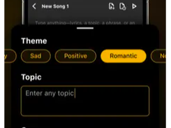GhostWriter AI Lyrics Screenshot 1