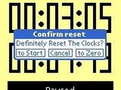 Paused with reset dialog