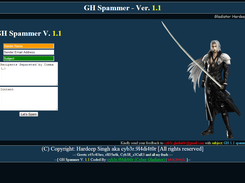 Spammer Web Interface