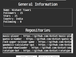 GHUB-INFO Screenshot 1