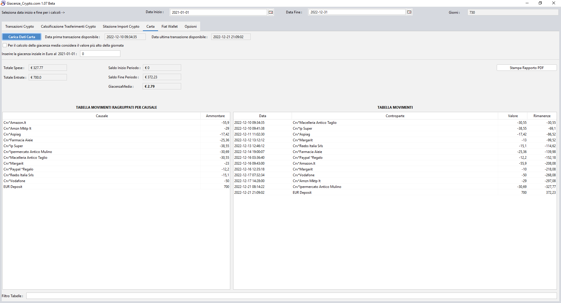 Giacenze Crypto download | SourceForge.net