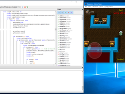Example of game being coded using Gideros