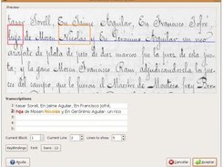 Interactive Transcription of Old Text Documents