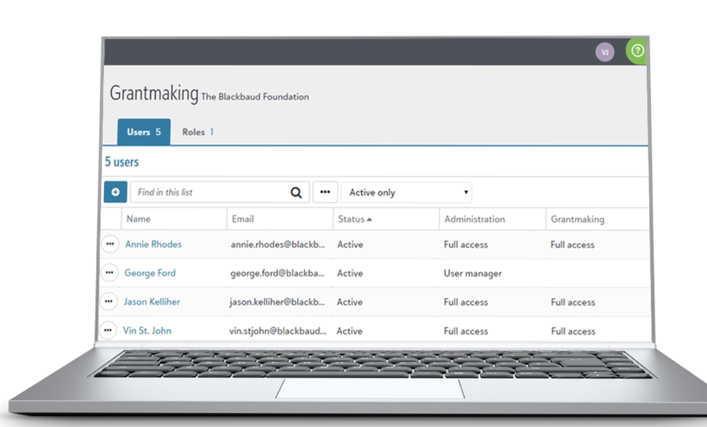 Blackbaud Grantmaking Screenshot 1