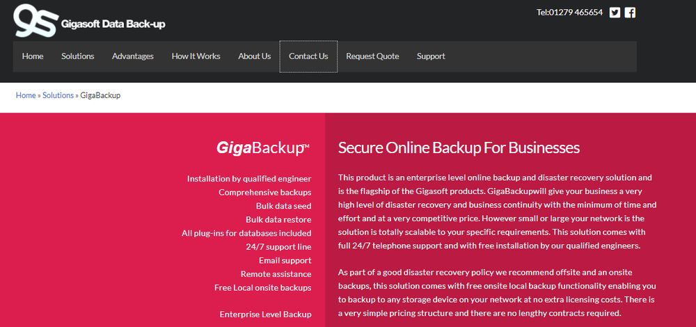 GigaBackup Screenshot 1