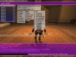 scene and model information displayed for testing purposes