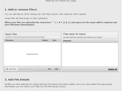 Microscopy Importer File Upload