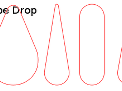 Shape drop with diferent values