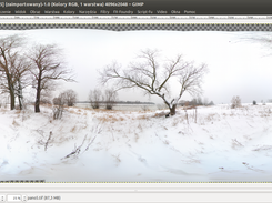 panorama with transparent top and bottom