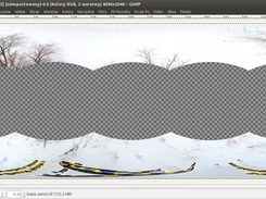 zenith and nadir converted back to panorama