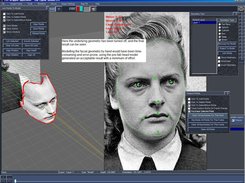 Projecting to prefab head model..