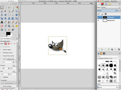 GIMP on OS X Screenshot 1