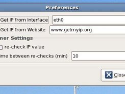 Preferences Dialog