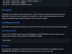 git-secrets Screenshot 1