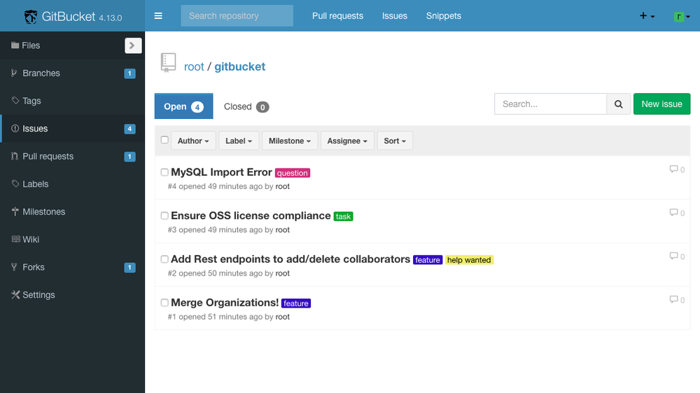 GitBucket Screenshot 1