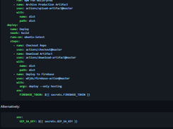 GitHub Actions for Firebase Screenshot 1