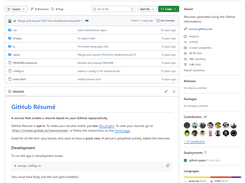 GitHub Résumé Screenshot 2