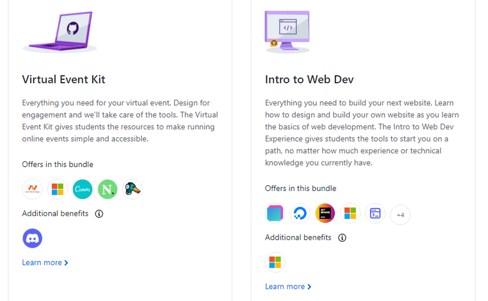 GitHub Student Developer Pack Screenshot 1