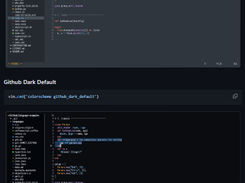 GitHub themes for Neovim Screenshot 2