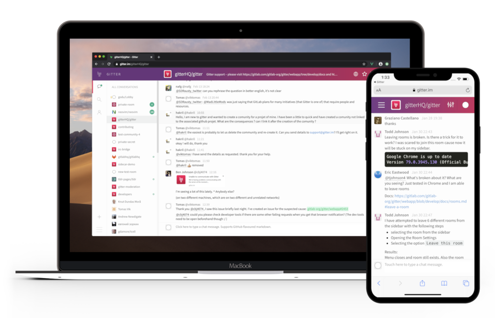 Gitter Screenshot 1