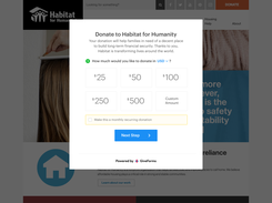 Mobile Friendly, Intuitive Giving Form