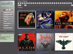 Metal theme showing album browsing with coverarts