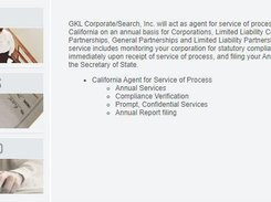 GKL Corporate/Search Screenshot 1