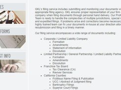 GKL Corporate/Search Screenshot 1