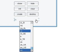 Minimalistic re-implementation of a combo box