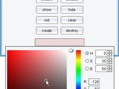Drop-down colour picker implementation
