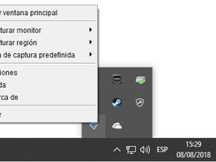 GladivsSC 0.7 new application menu on the notification area