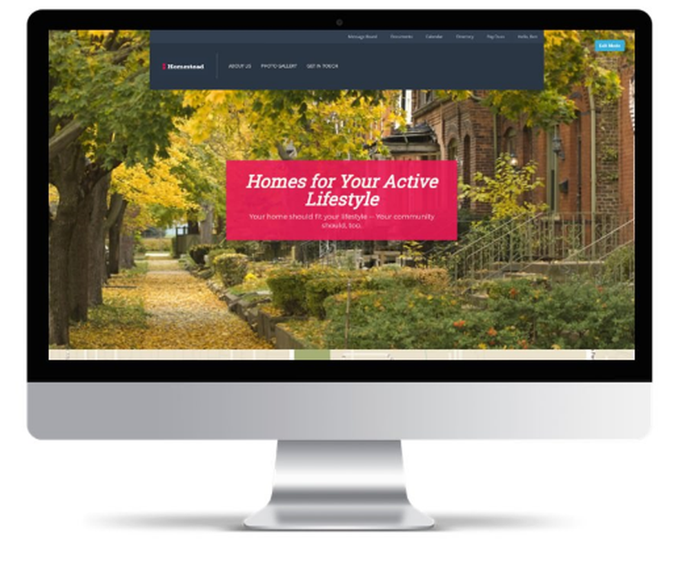 Gladly Free HOA Websites Screenshot 1