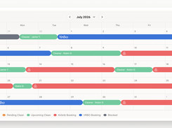 Booking Calendar with Clean Windows