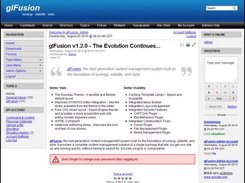 glFusion Shoutbox on the frontpage
