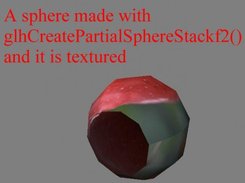 Partial Sphere Generated With glhCreatePartialSphereStackf2