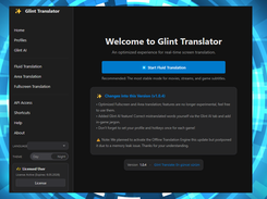 Glint Translator - Modern English User Interface with 13+ Language Support