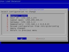 GLLB - Network configuration screen