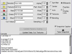 GLNebula control window