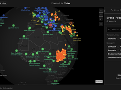 Global Threat & Event Intelligence Map Screenshot 4