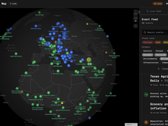 Global Threat & Event Intelligence Map Screenshot 1