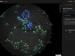 Global Threat & Event Intelligence Map Screenshot 3