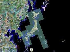 satelite images and map linked on the distribute environment