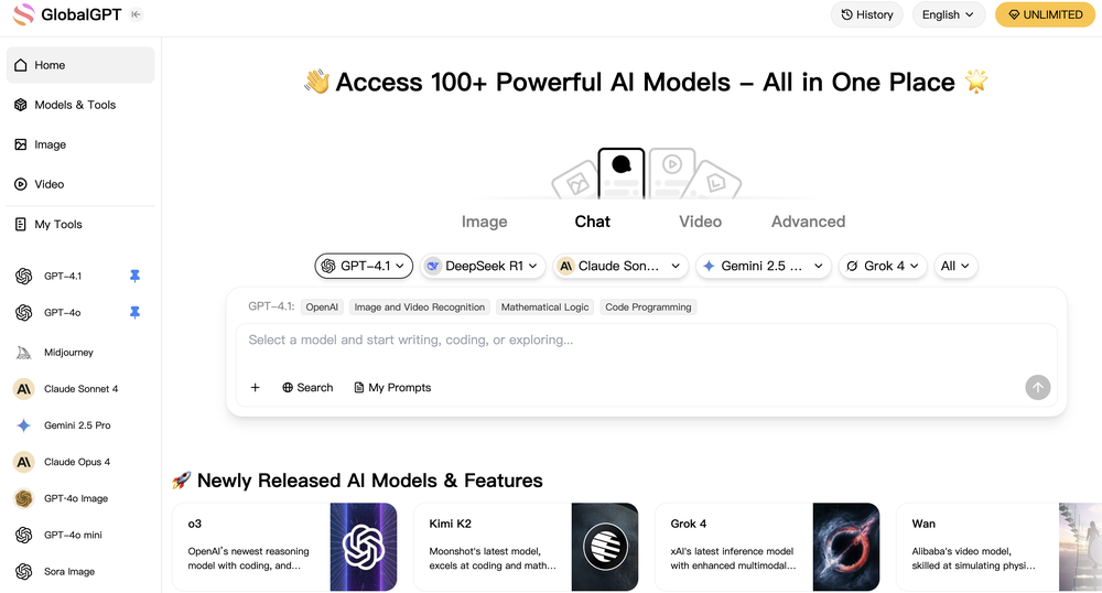 GlobalGPT Screenshot 1