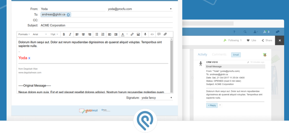 GlobiMail Screenshot 1