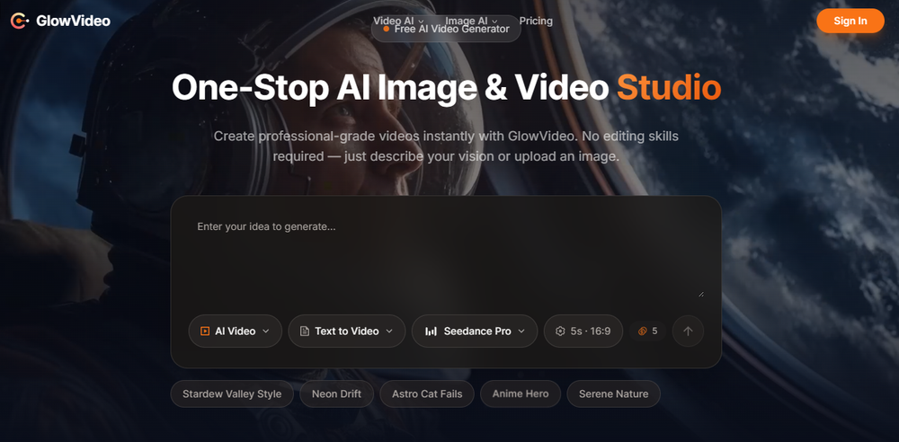 GlowVideo Screenshot 1